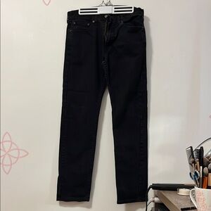 Levi Men's Slim Fit Black Jeans